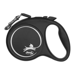 Black Design - Rollijn Hondenriem - M - 5 m - Middelgrote Honden von flexi in Blau – Produktfoto 2 von 6
