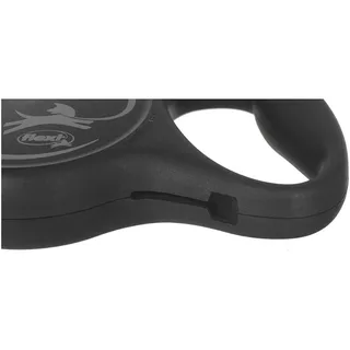 Black Design - Rollijn Hondenriem - M - 5 m - Middelgrote Honden von flexi in Blau – Produktfoto 4 von 6