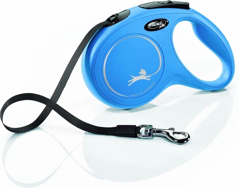 Classic - Rollijn Hondenriem - M - 5 m - Middelgrote Honden van flexi in Blauw – productfoto 1 van 2