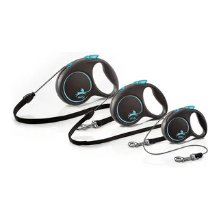 Flexi Rollijn Black Design Cord van flexi in Blauw – productfoto 2 van 3