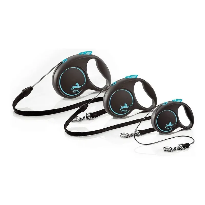 Flexi Rollijn Black Design Cord van flexi in Blauw – productfoto 2 van 3