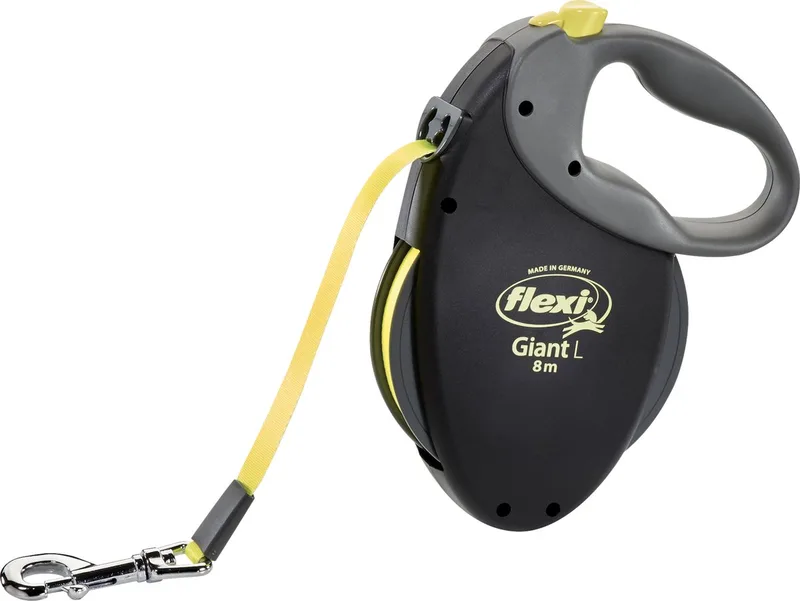 Giant Tape - Hondenriem - Zwart Geel - L - 8 meter - Actieve en Grote Honden by flexi in Blue – product photo