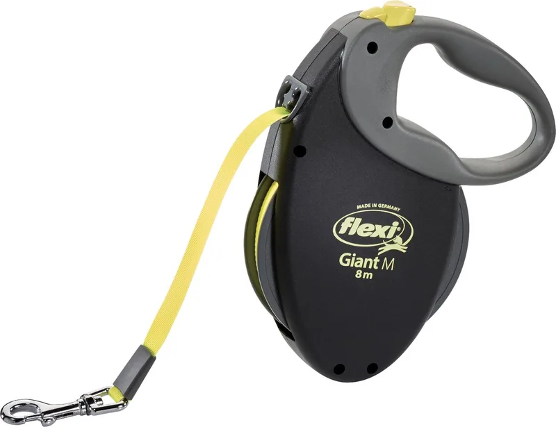 Laisse Pour Chien Neon Giant 8 M de flexi en Noir, Neon – photo produit