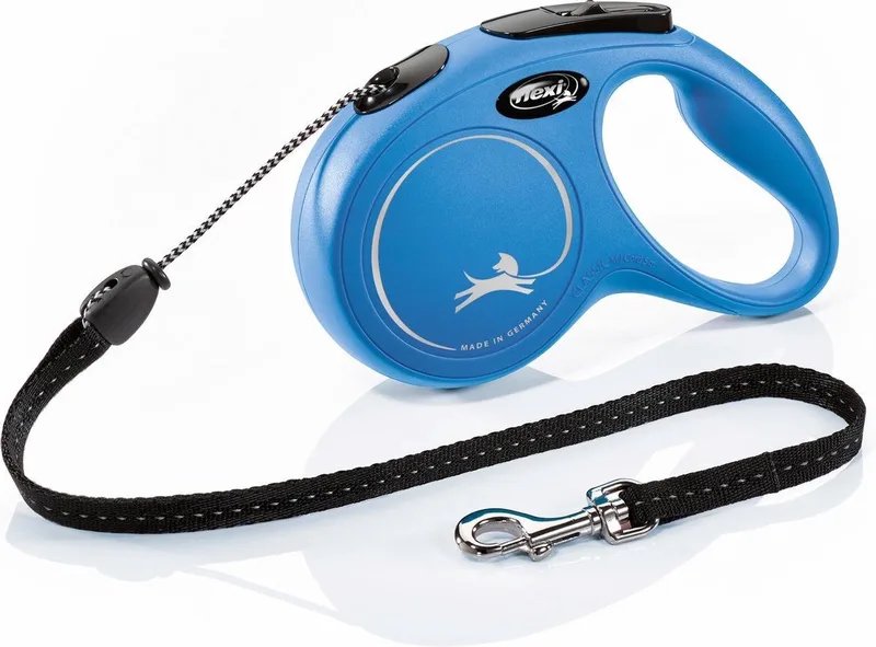 New Classic - Hondenriem - Koord - M - 5 m by flexi in Blue – product photo