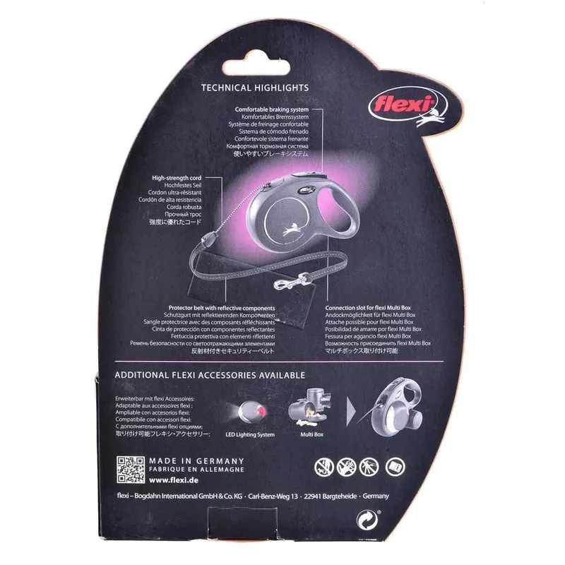 Laisse Pour Chien New Classic M 8 M de flexi en Bleu – photo produit 6 sur 6