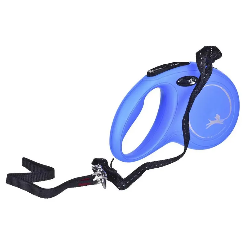 New Classic Koord - Hondenriem - S - 8 m - (<12 kg) by flexi in Blue – product photo 2 of 6