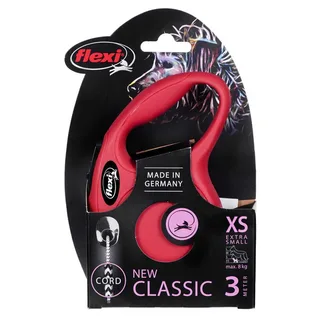 New Classic Koord - Hondenriem - XS - 3 M de flexi en Rouge – photo produit 5 sur 6