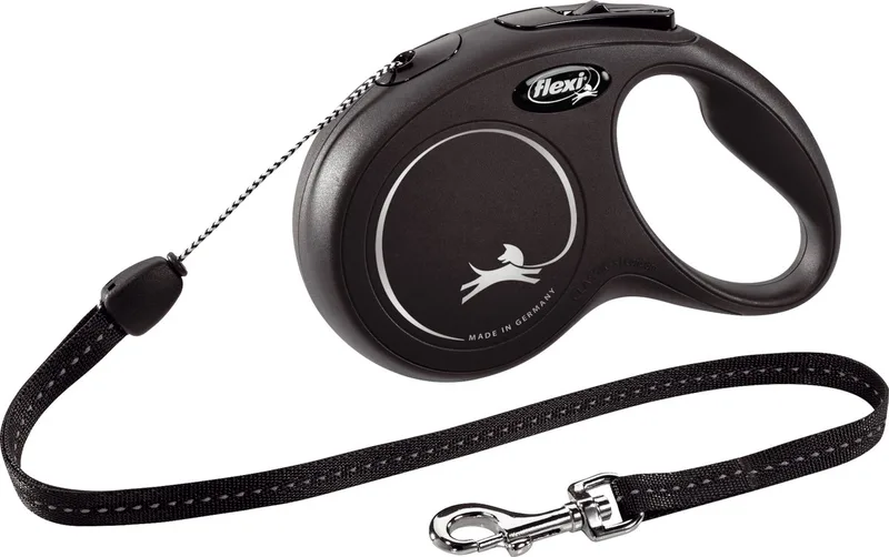 New Classic Hund Rollleine 8 m Schwarz Max 12kg von flexi in Blau – Produktfoto