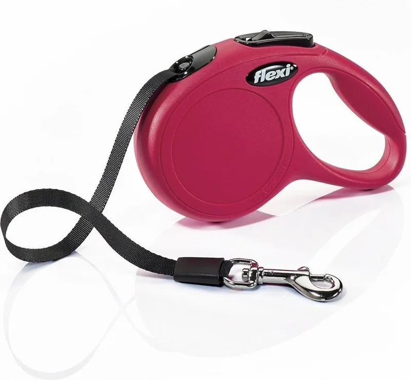 New Classic Tape - Hondenriem - Rood - S - 3 m (<12 kg) von flexi in Lichtrood – Produktfoto