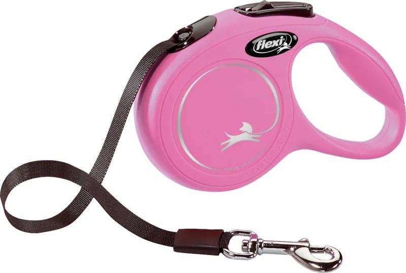 New Classic Tape - Hondenriem - Xs - 3 m - (<12 kg) fra flexi i Lyserød – produktbillede