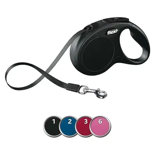 New Classic Tape - Hondenriem - XS - 3M - Hele Kleine Honden - <12 kg de flexi en Noir – photo produit 2 sur 2