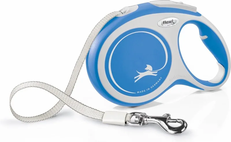 Laisse Pour Chien New Comfort L Tape 8 M de flexi en Bleu – photo produit