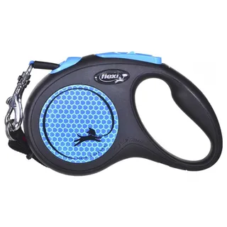New Neon Hondenriem - Rollijn - M - 5 m - Middelgrote Honden de flexi en Bleu – photo produit 2 sur 6