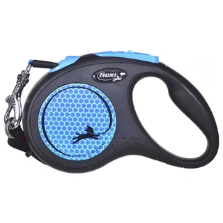 New Neon Hondenriem - Rollijn - S - 5 m - <15 kg de flexi en Bleu – photo produit 2 sur 5