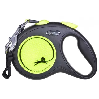 Laisse Pour Chien New Neon L 5 M de flexi en Jaune – photo produit 2 sur 5