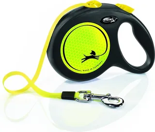 Laisse Pour Chien New Neon L 5 M de flexi en Jaune – photo produit 1 sur 5