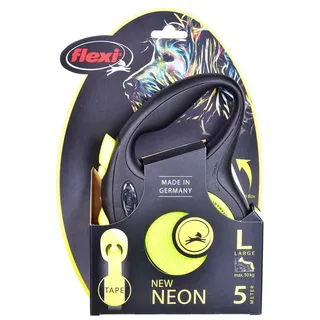 Laisse Pour Chien New Neon L 5 M de flexi en Jaune – photo produit 4 sur 5
