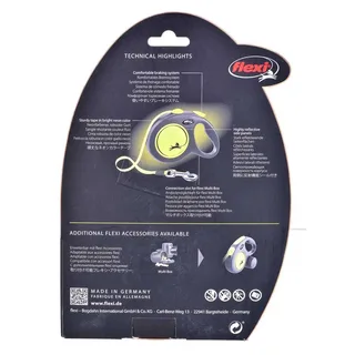 Laisse Pour Chien New Neon L 5 M de flexi en Jaune – photo produit 5 sur 5