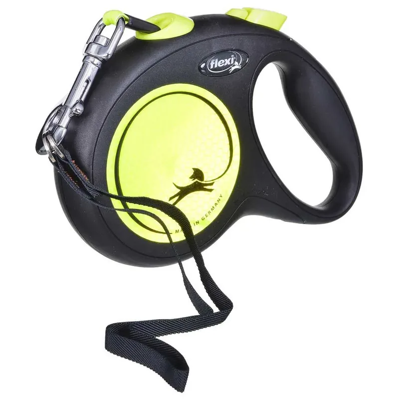 Laisse Pour Chien New Neon L 5 M de flexi en Jaune – photo produit 3 sur 5
