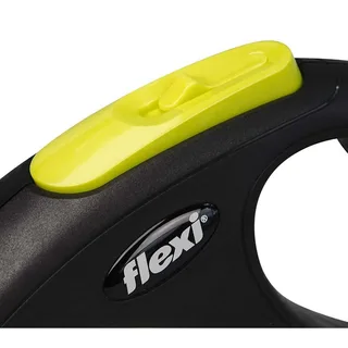 New Neon - Rollijn Hondenriem - M - 5 Meter - Geel - Middelgrote Honden fra flexi i Blå – produktbillede 2 af 2