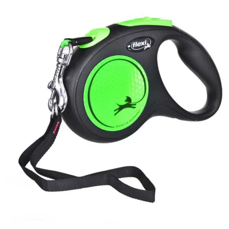 Laisse Pour Chien New Neon M 5 M de flexi en Vert – photo produit 2 sur 5