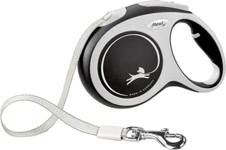 Rollijn New Comfort Tape L 5 m - Hondenriem - Zwart von flexi in Blau – Produktfoto 1 von 3