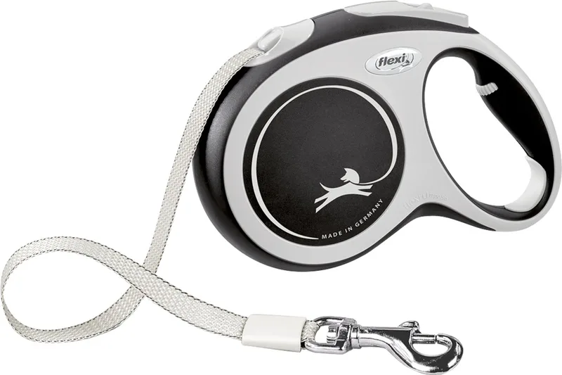 Rollijn New Comfort Tape L 5 m - Hondenriem - Zwart von flexi in Blau – Produktfoto 1 von 3