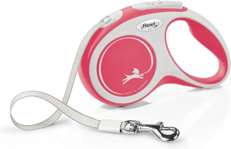 Laisse Pour Chien New Comfort S 5 M de flexi en Rouge – photo produit 1 sur 2