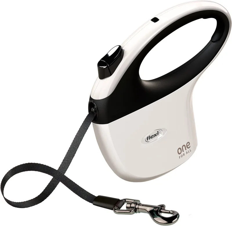 rollijn one / zwart - 5 mtr tot 30 kg de flexi en Blanc – photo produit 1 sur 2
