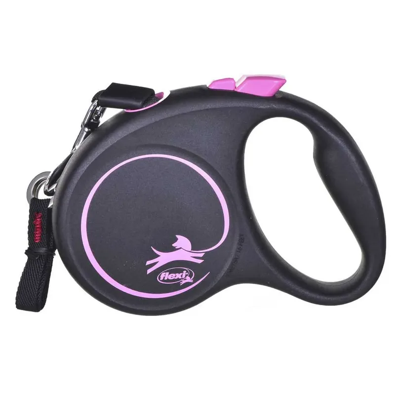 Rollijn Tape Roze S - Hondenlijn tot 15kg - 5 Meter met Blokkeerfunctie by flexi in Blue – product photo 4 of 6