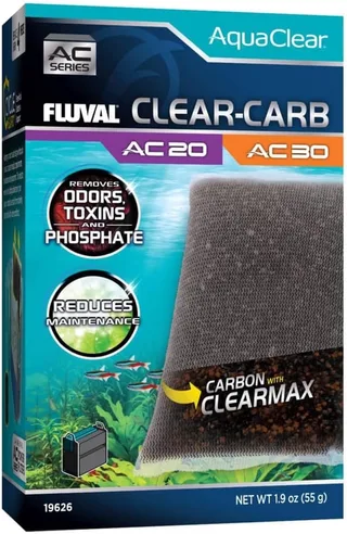 AquaClear AC20/30 Aquarium Koolstof Filter, 1 Pak de Fluval – photo produit 1 sur 4