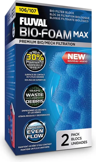 Aquarium Filtermateriaal - Vissen - Fl Bio Foam Max 108 6x8x17cm Blauw - 1st by Fluval – product photo 1 of 3