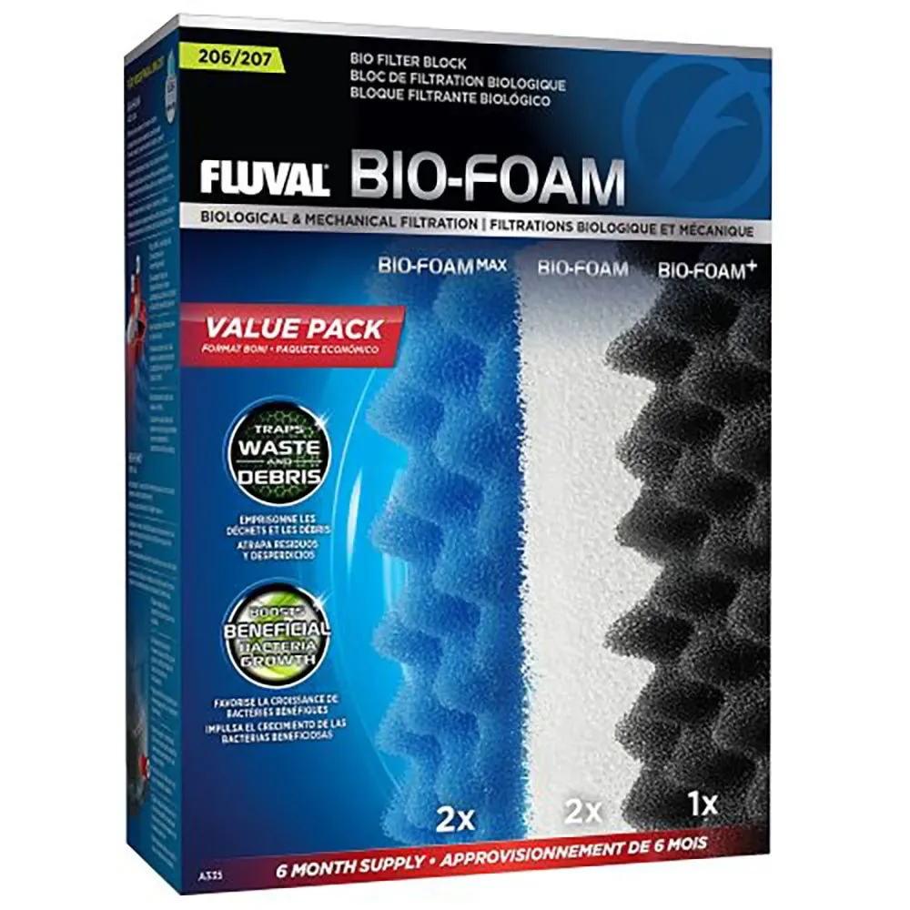 Bloc Filtrant Bio Foam 207 6 Mois de Fluval – photo produit