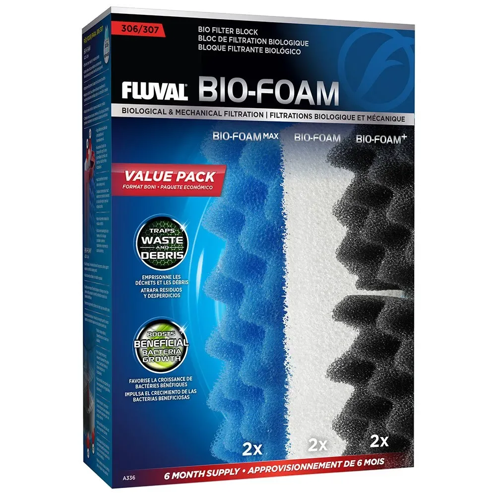 Bloc Filtrant Bio Foam 307 6 Mois de Fluval – photo produit