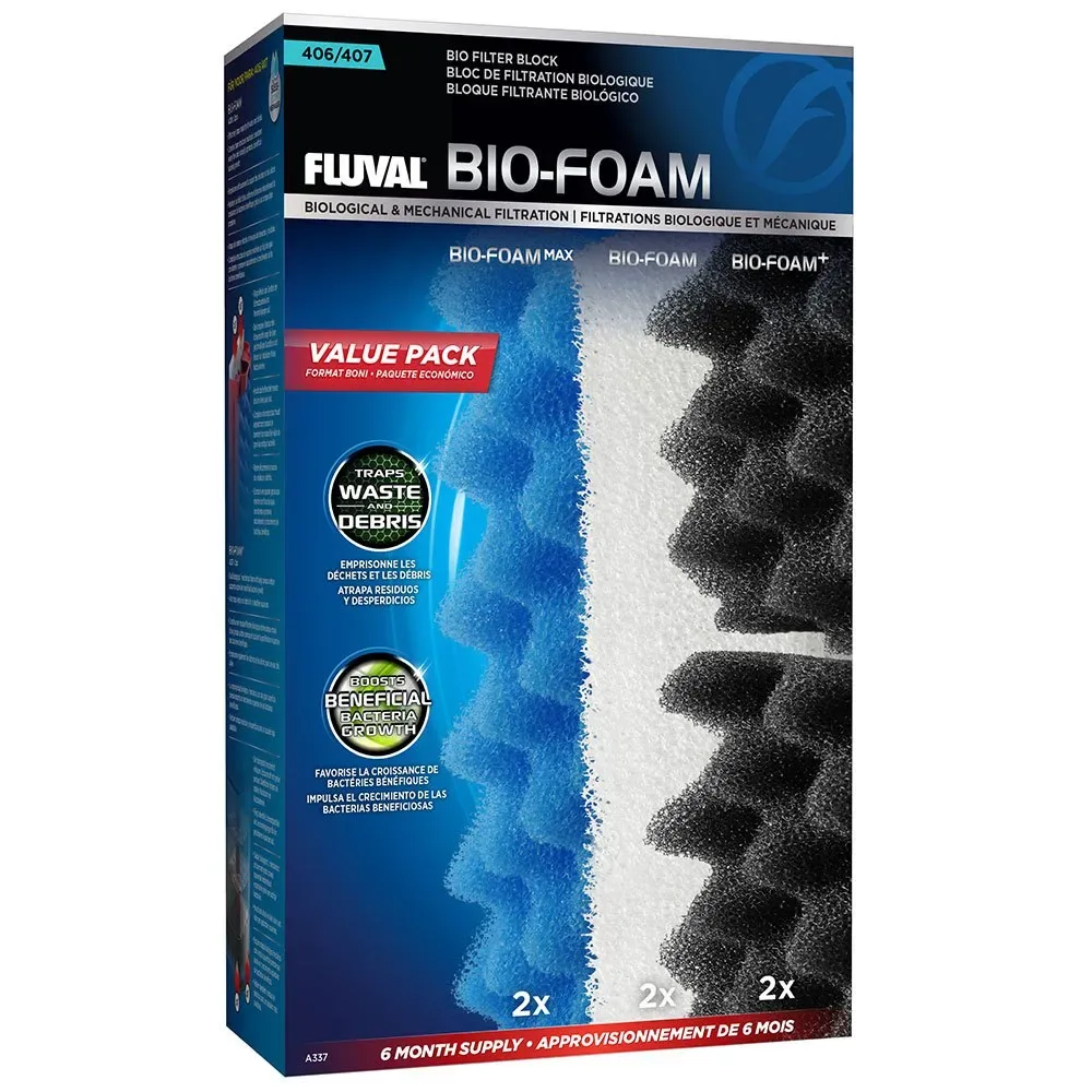 Bloc Filtrant Bio Foam 407 6 Mois de Fluval – photo produit