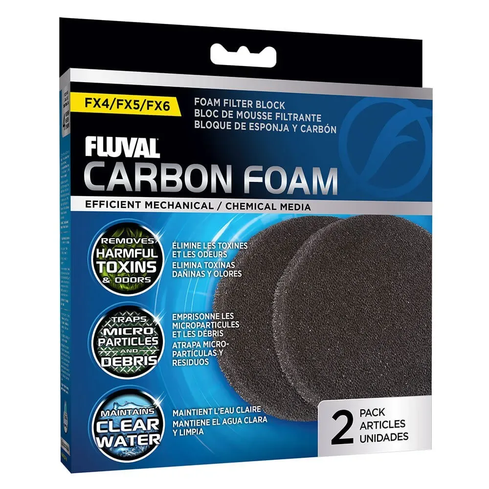 Filtre à Coussin Carbon Foam Fx4/fx5/fx6 2 Unités de Fluval – photo produit