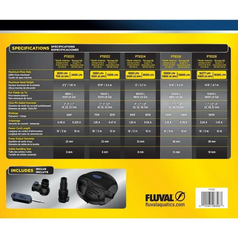 Pond Maxflo 12600 Teichpumpe de Fluval – photo produit 3 sur 3