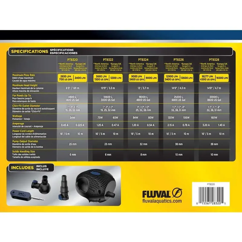 Pond Maxflo 2400 Teichpumpe von Fluval – Produktfoto 3 von 3