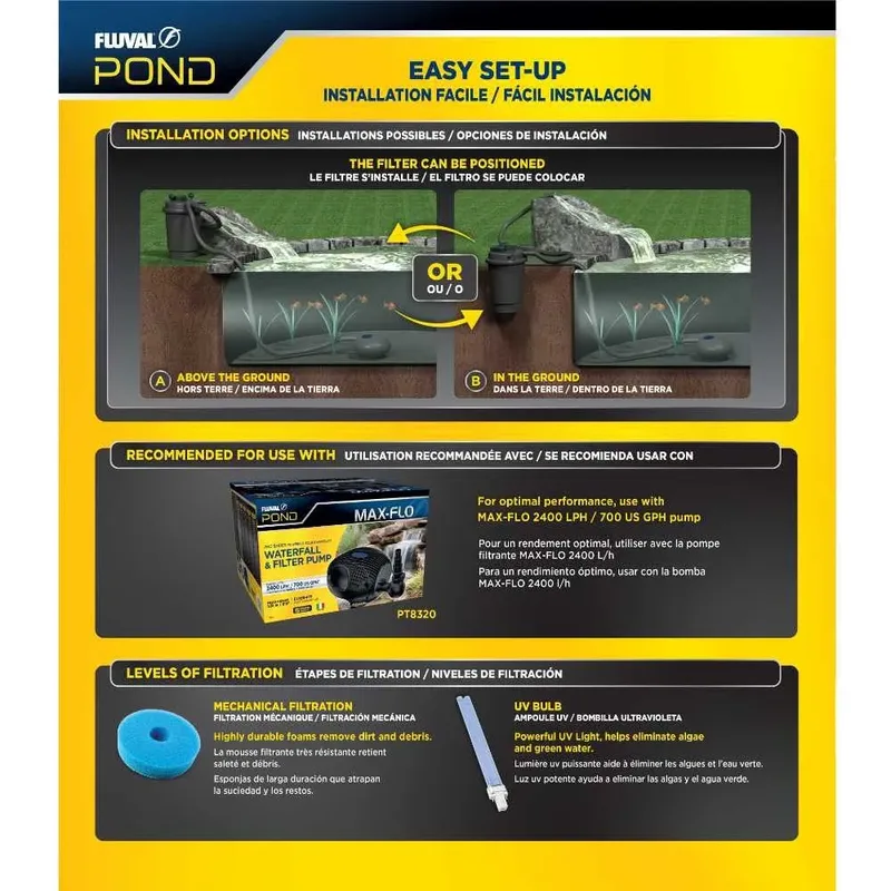 Pond Pressure Flo 4500 Uv Teichfilter by Fluval – product photo 3 of 3