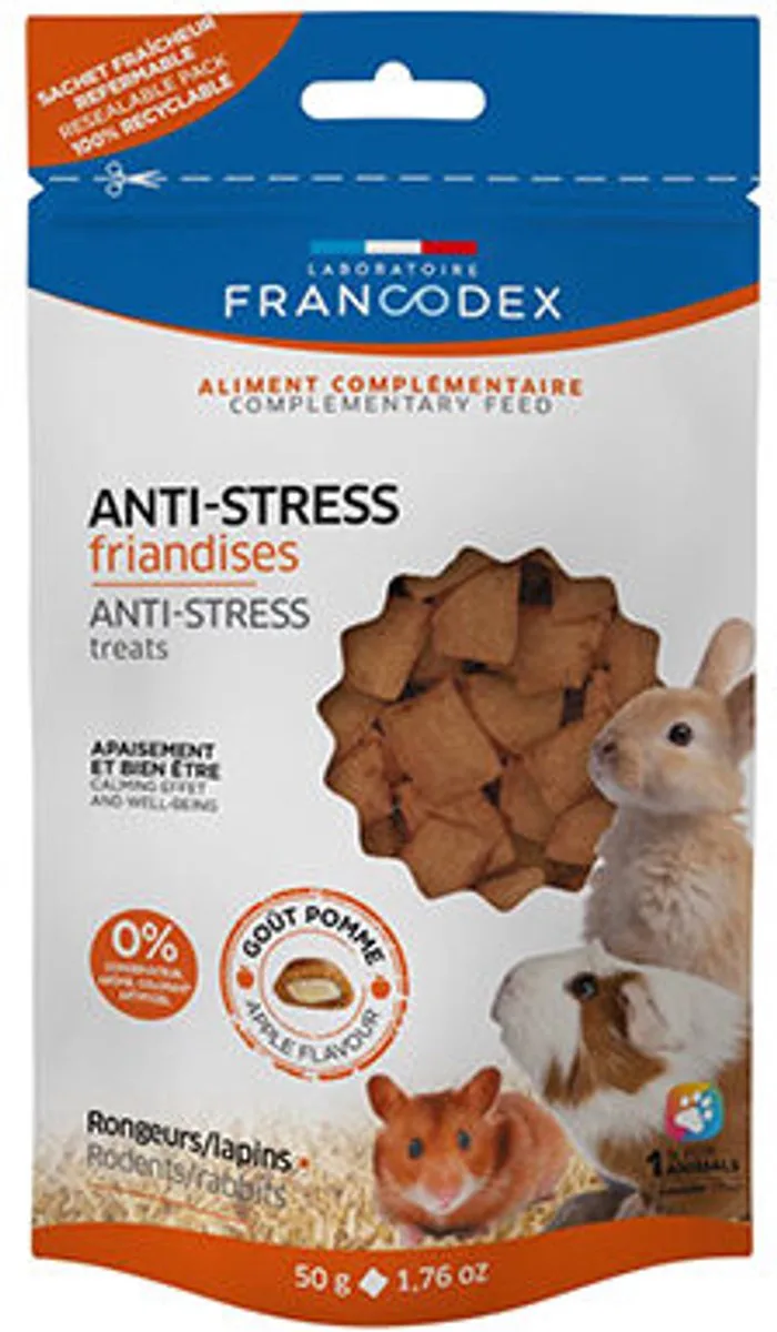 Anti-Stress Treats Knaagdieren & Konijnen - 50 g von Francodex – Produktfoto