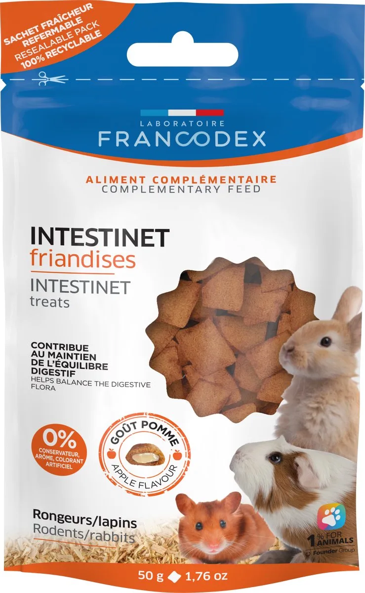 Intestinet Treats voor Konijn & Knaagdier - 50 g de Francodex – photo produit