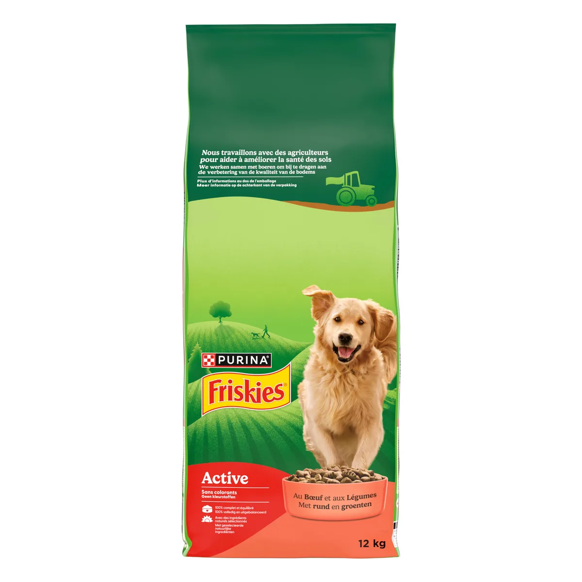 12kg Friskies VitaFit Adult Hond Active met Rund Hondenvoer van Friskies – productfoto
