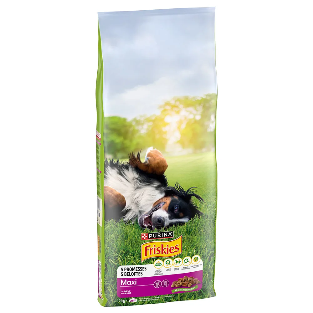 12kg Purina Friskies VitaFit Adult Large Breed Maxi met Rund Honden Droogvoer by Friskies – product photo