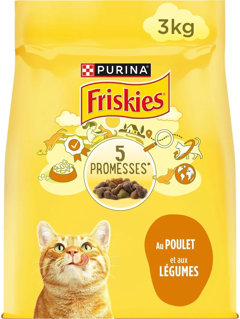 4x Friskies droogvoer voor katten - kip & groenten - 3000g von Friskies – Produktfoto