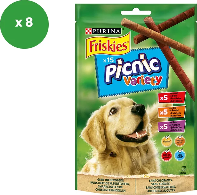 Picnic Variety - Honden snack - 126 gram x 8
