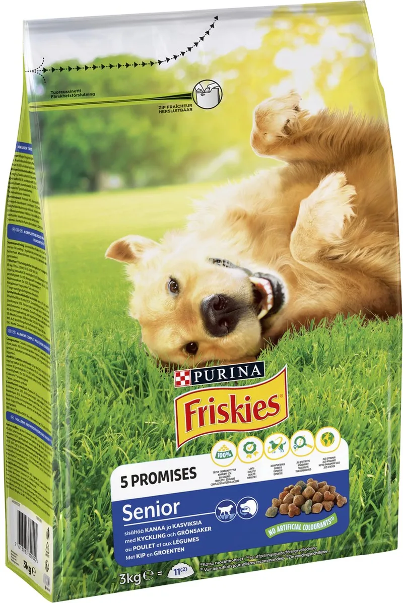Senior Honden droogvoer - kip & groenten - 3000g by Friskies – product photo