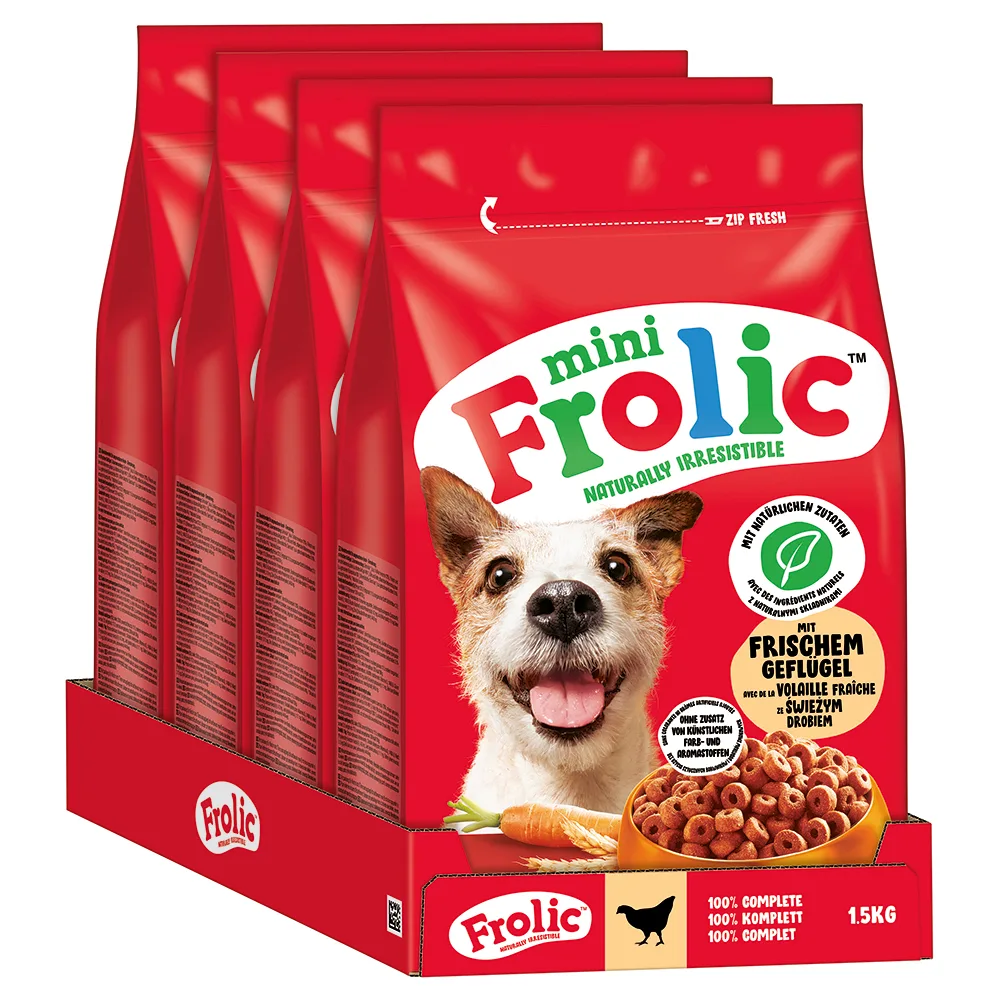 6kg (4x1,5kg) Frolic Mini Gevogelte droog hondenvoer by Frolic – product photo