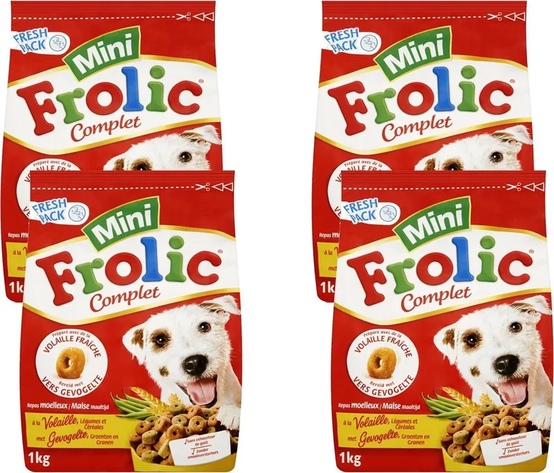 Compleet Mini - Hondenvoer - 4 x Gevogelte 1 kg by Frolic – product photo