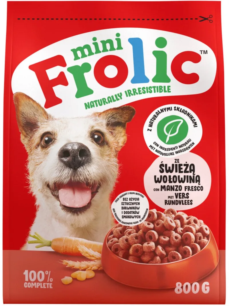 Droog Mini - Hondenvoer - Rund 800 gr von Frolic – Produktfoto