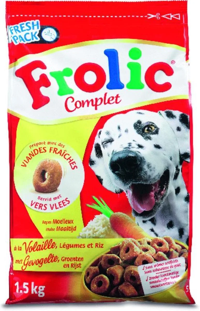 Hondenvoer Droog - Gevogelte - 1,5 kg de Frolic – photo produit
